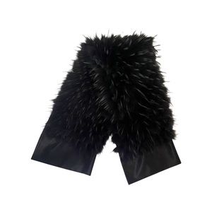 Silk & Fur Throw • Black